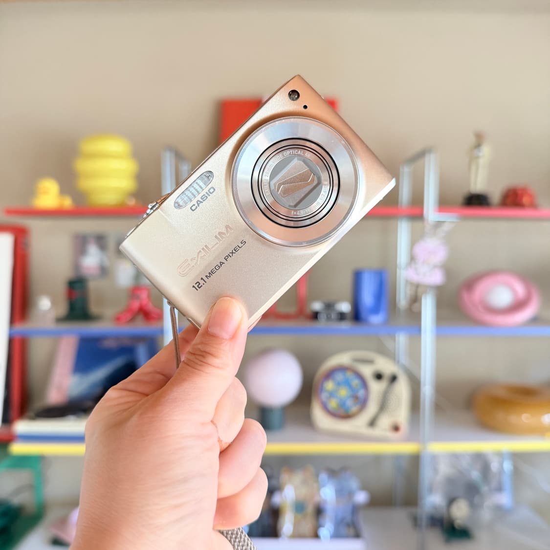 ✨태연 픽 최상급 풀박셋✨카시오 엑슬림 EX-Z400 골드 빈티지디카 상품이미지3