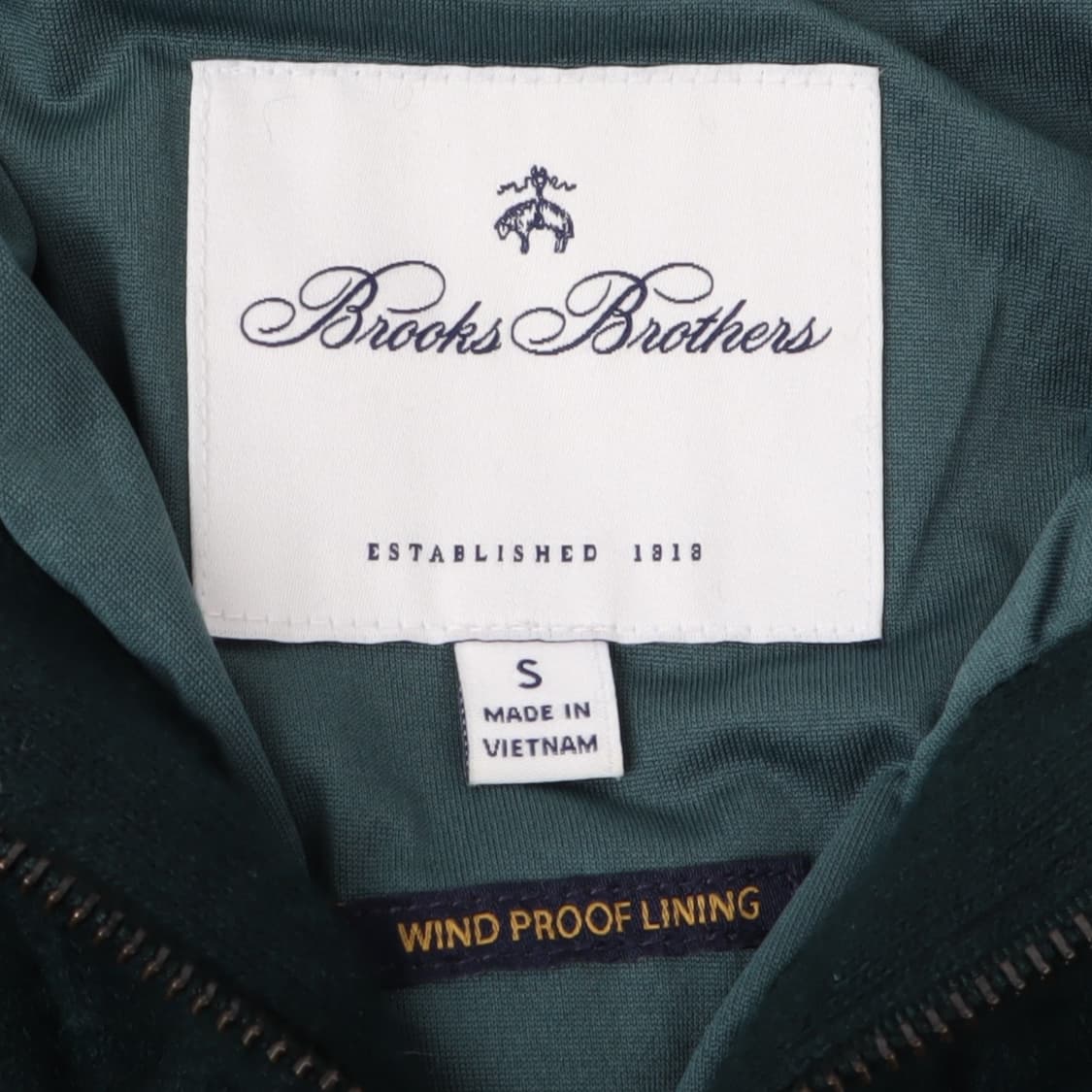 브룩스브라더스 다크그린 울 케이블 니트 집업 상품이미지8