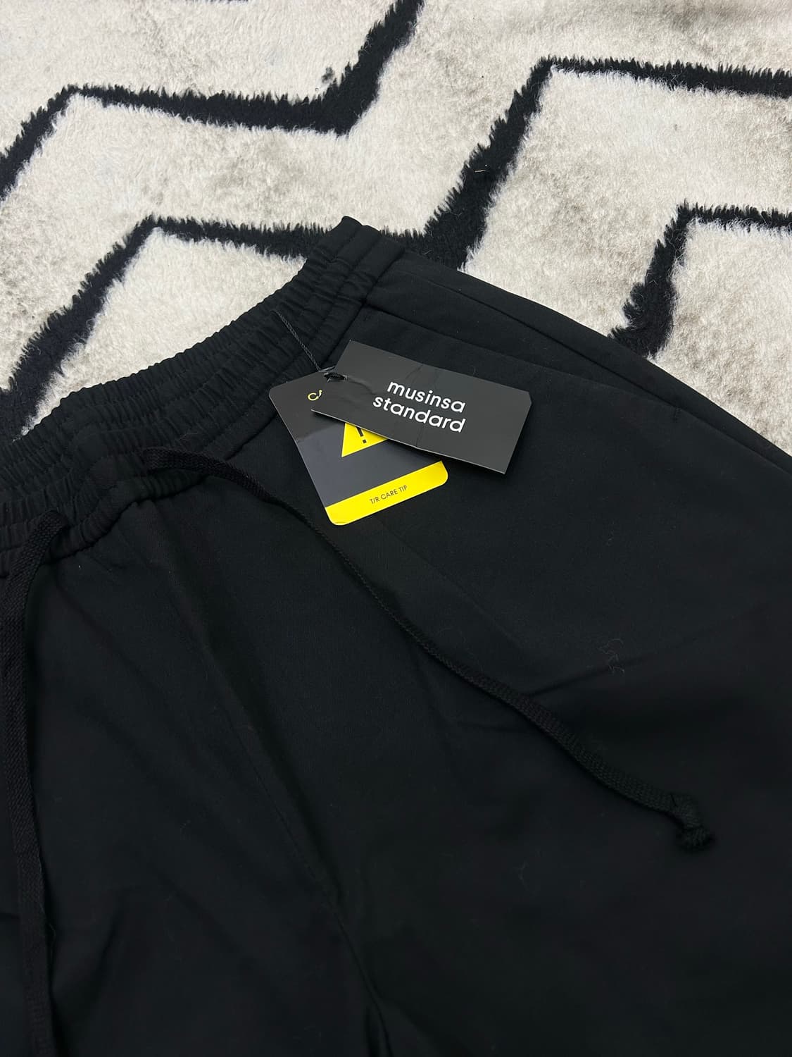 [32]무신사스탠다드 와이드 밴딩 크롭 슬랙스/블랙 상품이미지1