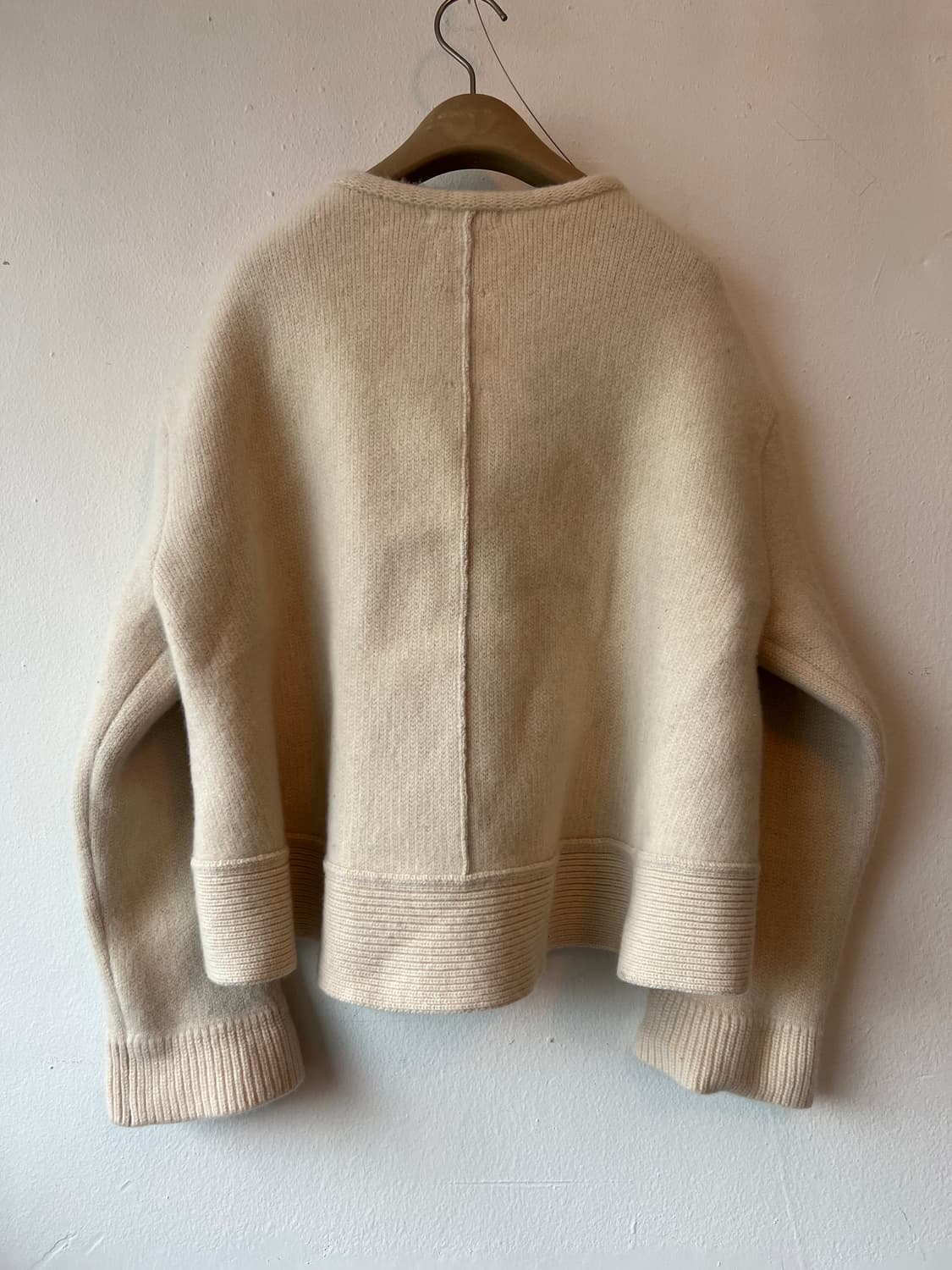 시스템 여성 아이보리 울가디건 브이넥가디건 상품이미지3