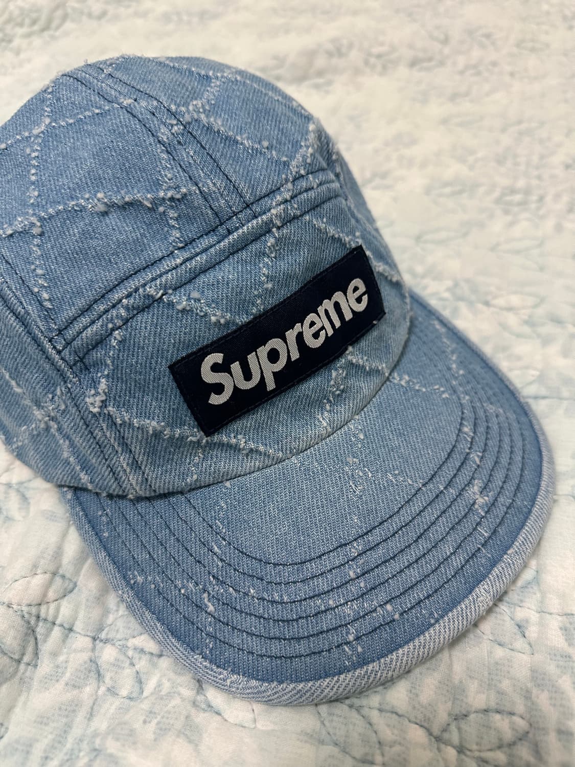 슈프림 워시드 데님 캠프캡 상품이미지2