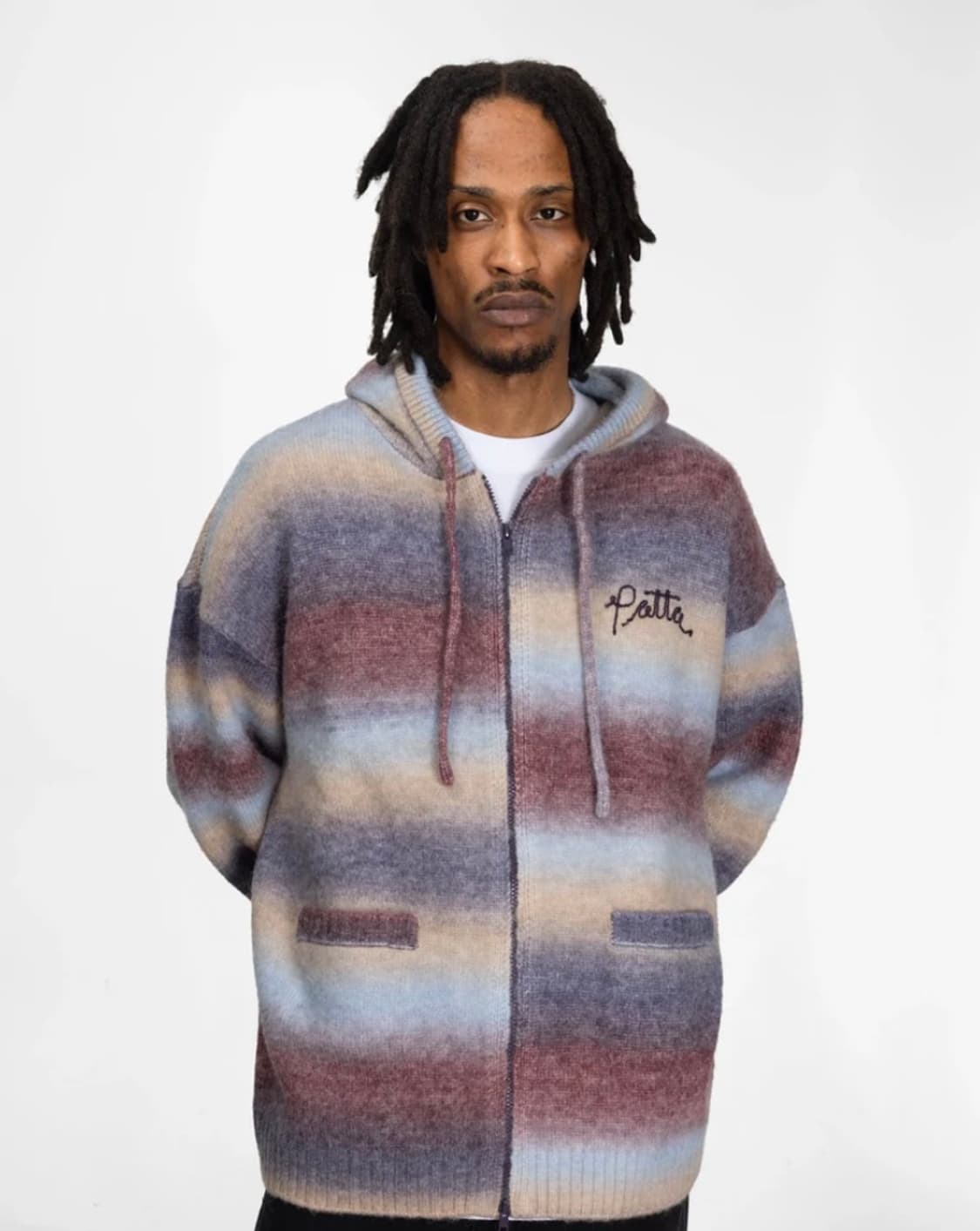 M 파타 레인보우 니트 후디 상품이미지1