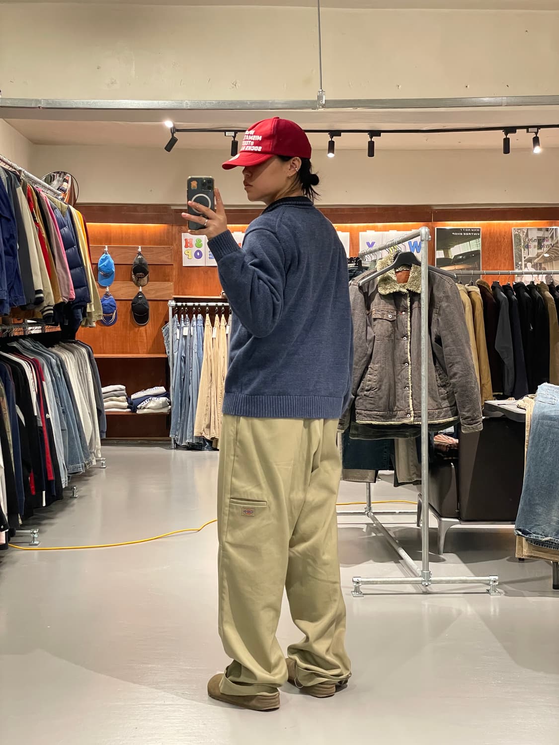 LL bean 반집업 니트 상품이미지6