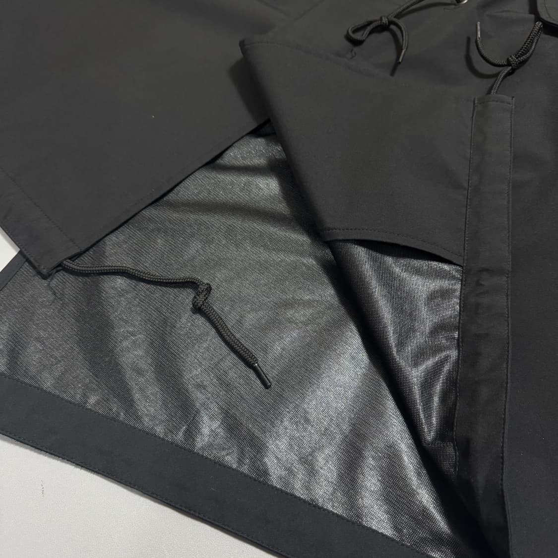 빔즈(B:MING by BEAMS) 블랙컬러 레이어 후드 모즈 코트 상품이미지5