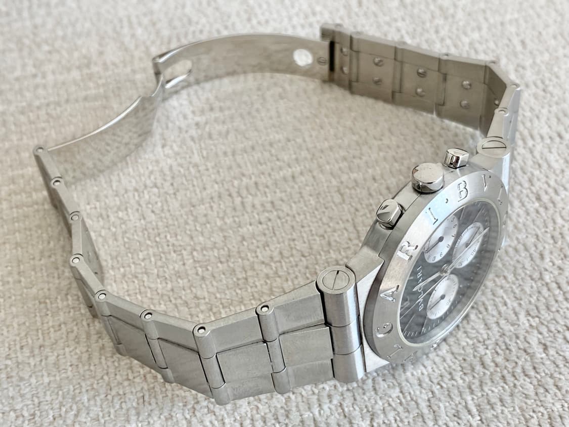 불가리 디아고노 CH35S 35mm 블랙 크로노 쿼츠 미듐 중형 상품이미지5