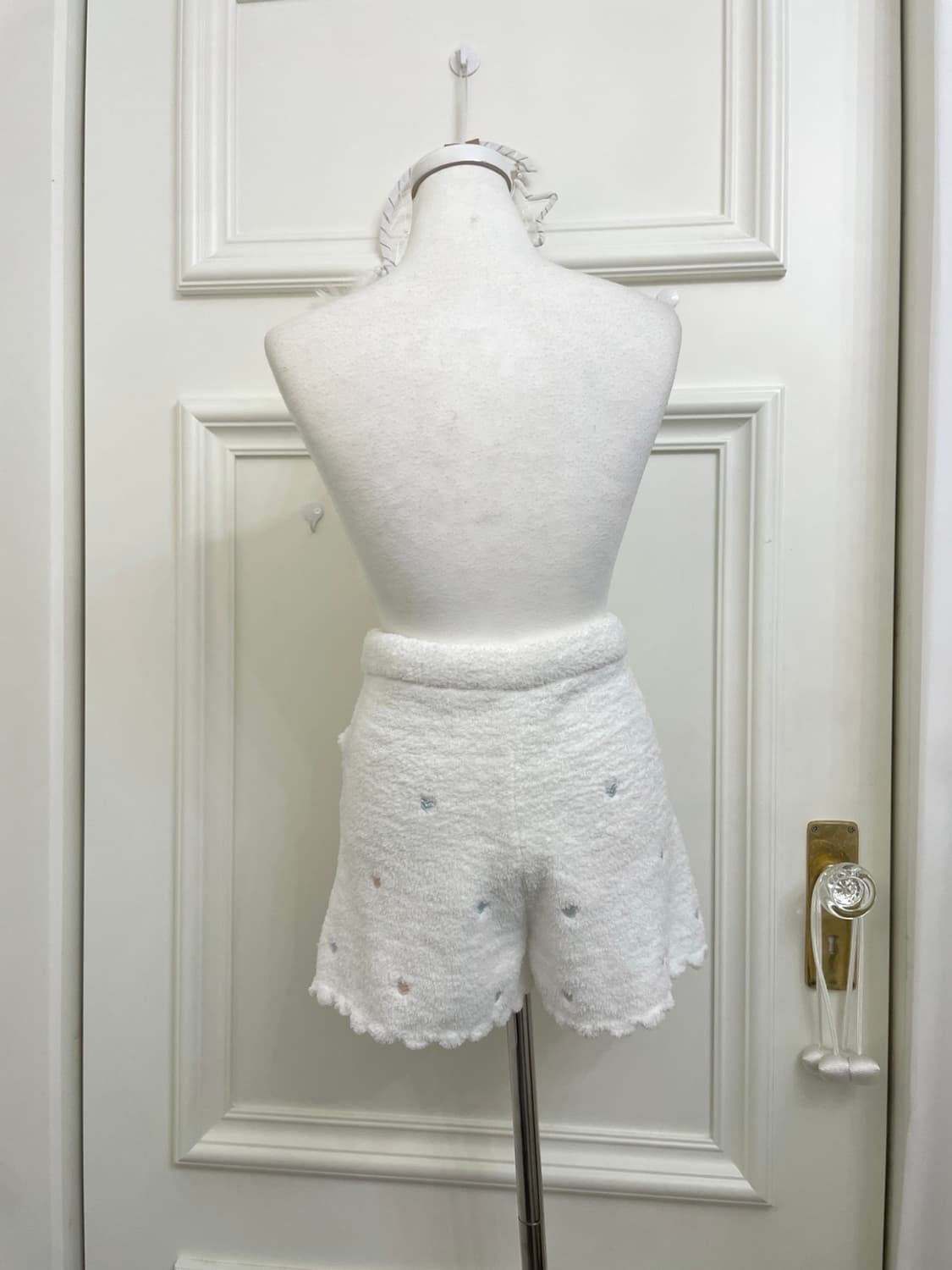 GELATO PIQUE ivory heart embroidery shor 상품이미지3