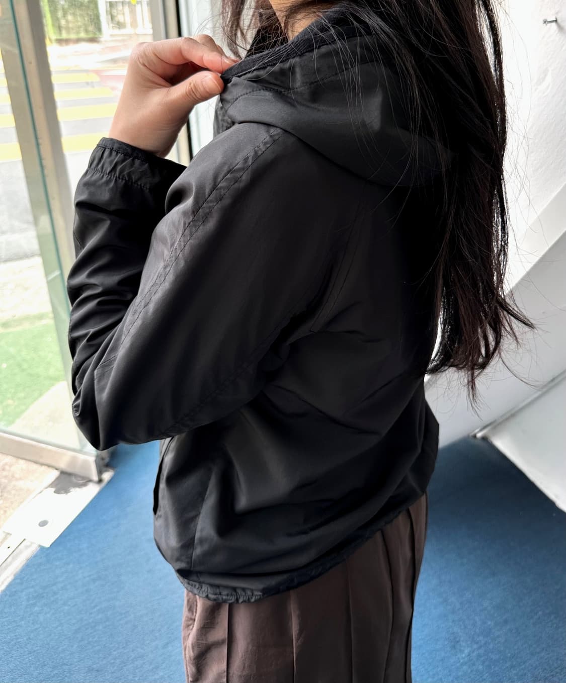 Inner fleece washed poly easy parka 상품이미지9