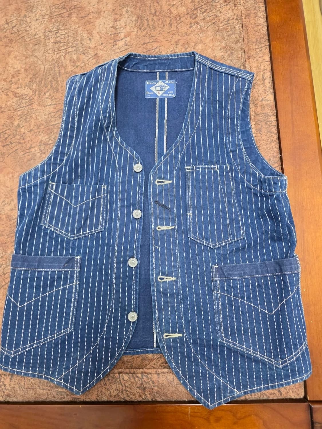 BOB DONG 밥동 와사비 스트라이프 베스트 조끼 100 상품이미지4