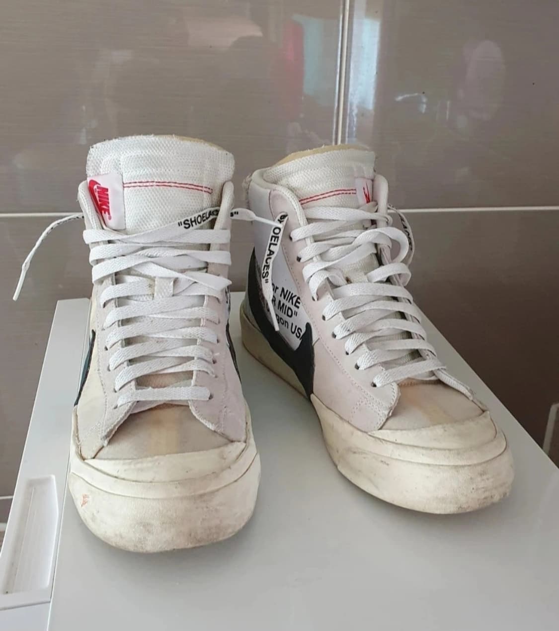 나이키 오프화이트 블레이저 미드 정품 270mm (황금 사이즈) 상품이미지6