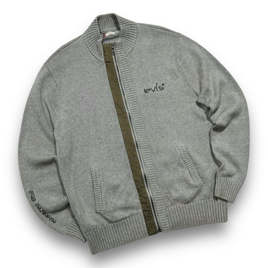 Levi's Gray Knit Full Zip-up 상품이미지1