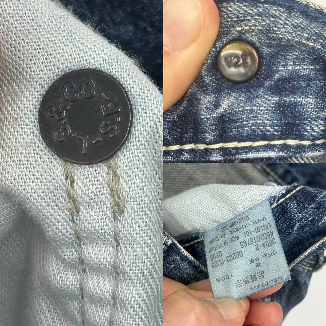 Levi’s JPN 00s Lot 203 Multi-Fade Carpen 상품이미지8