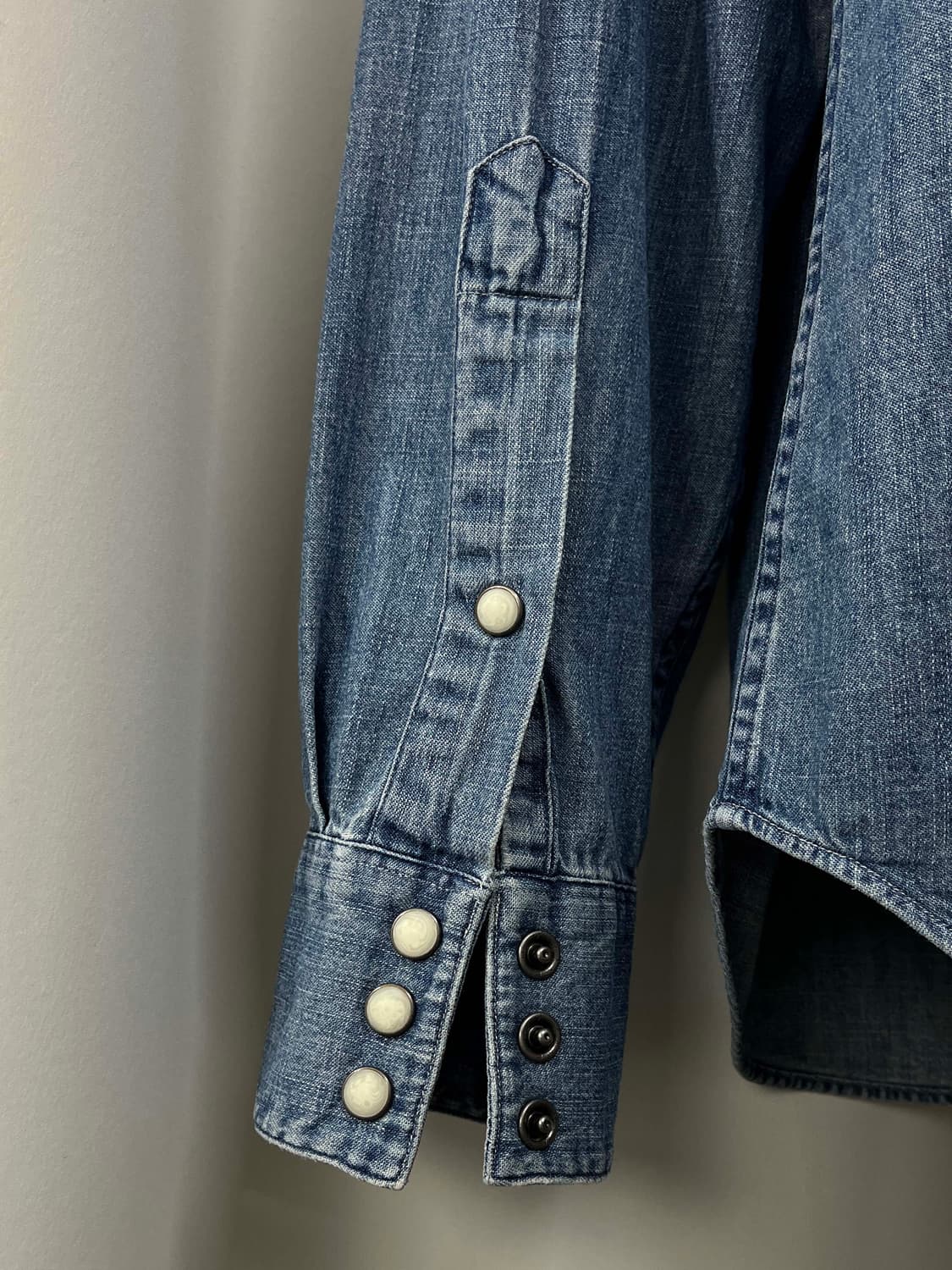 폴로 랄프로렌 사우스 웨스턴 콘초 워시드 데님 웨스턴 셔츠 상품이미지8