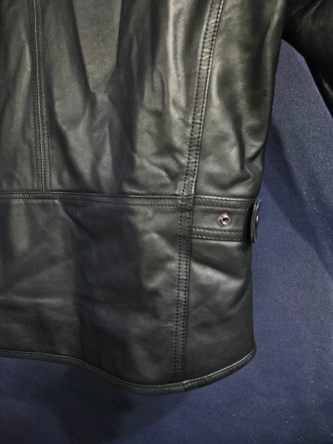 워모 블랙 남성 슬림핏 100 양가죽 자켓  상품이미지9