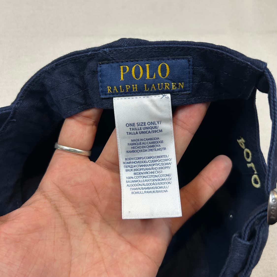 폴로 랄프로렌 아이코닉 치노 볼캡 모자 네이비 상품이미지7