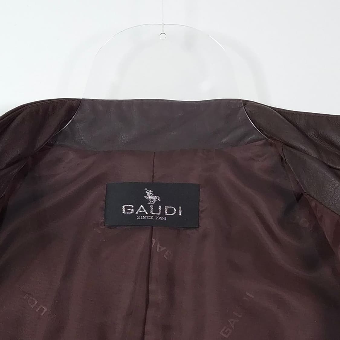 가우디 리얼 소가죽 스탠드카라 레더 자켓 55 상품이미지6