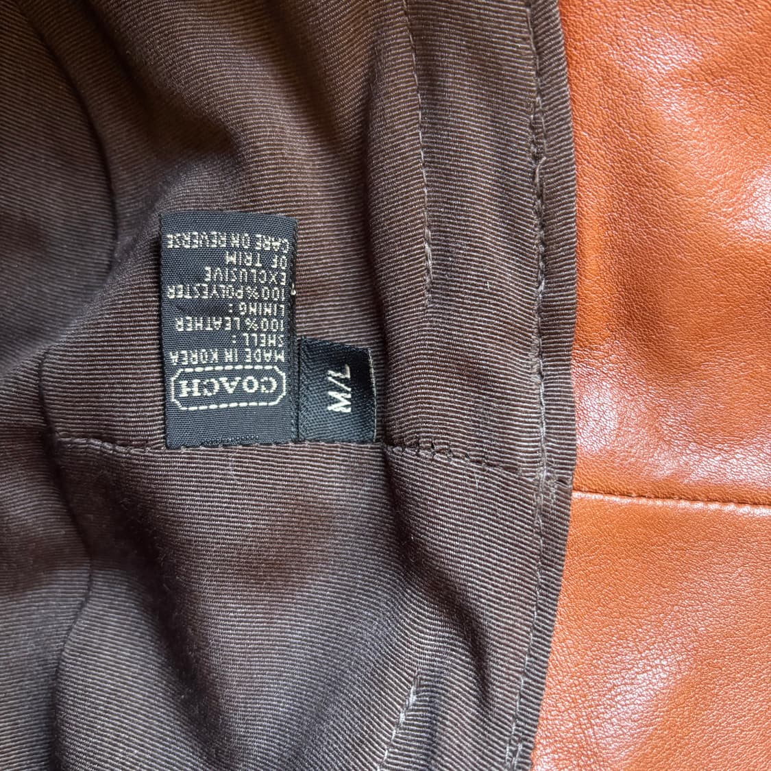 코치 리얼레더 딥 브리운 버킷햇  상품이미지8