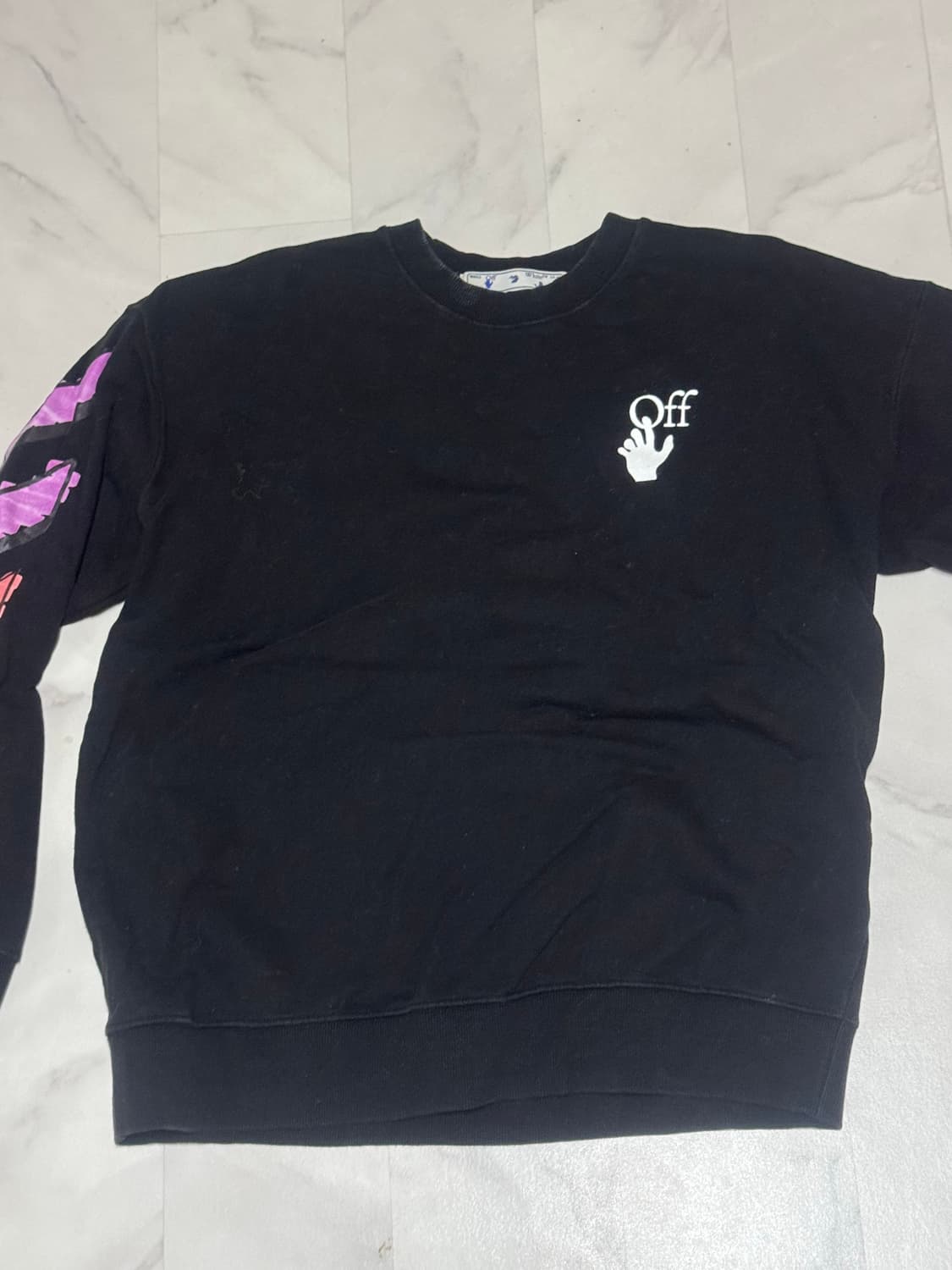 오프화이트 맨투맨 L 상품이미지2