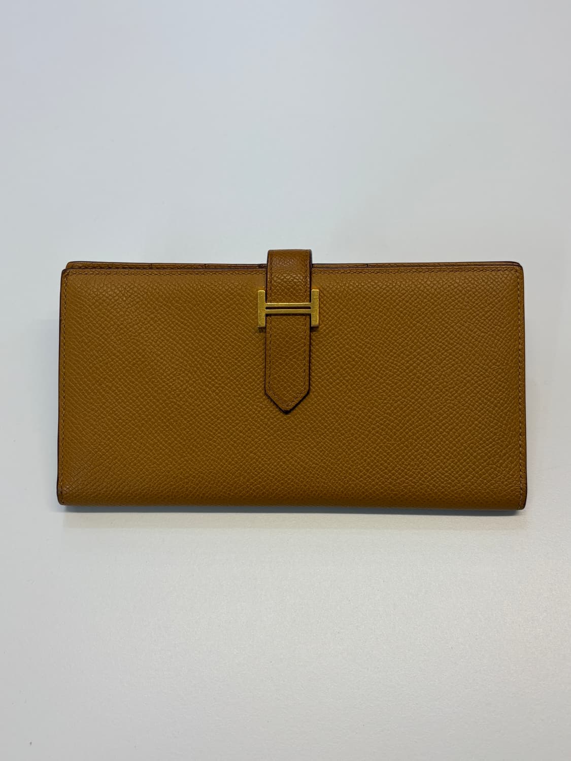 에르메스 베안 장지갑 비스킷 금장 Y각인 상품이미지1