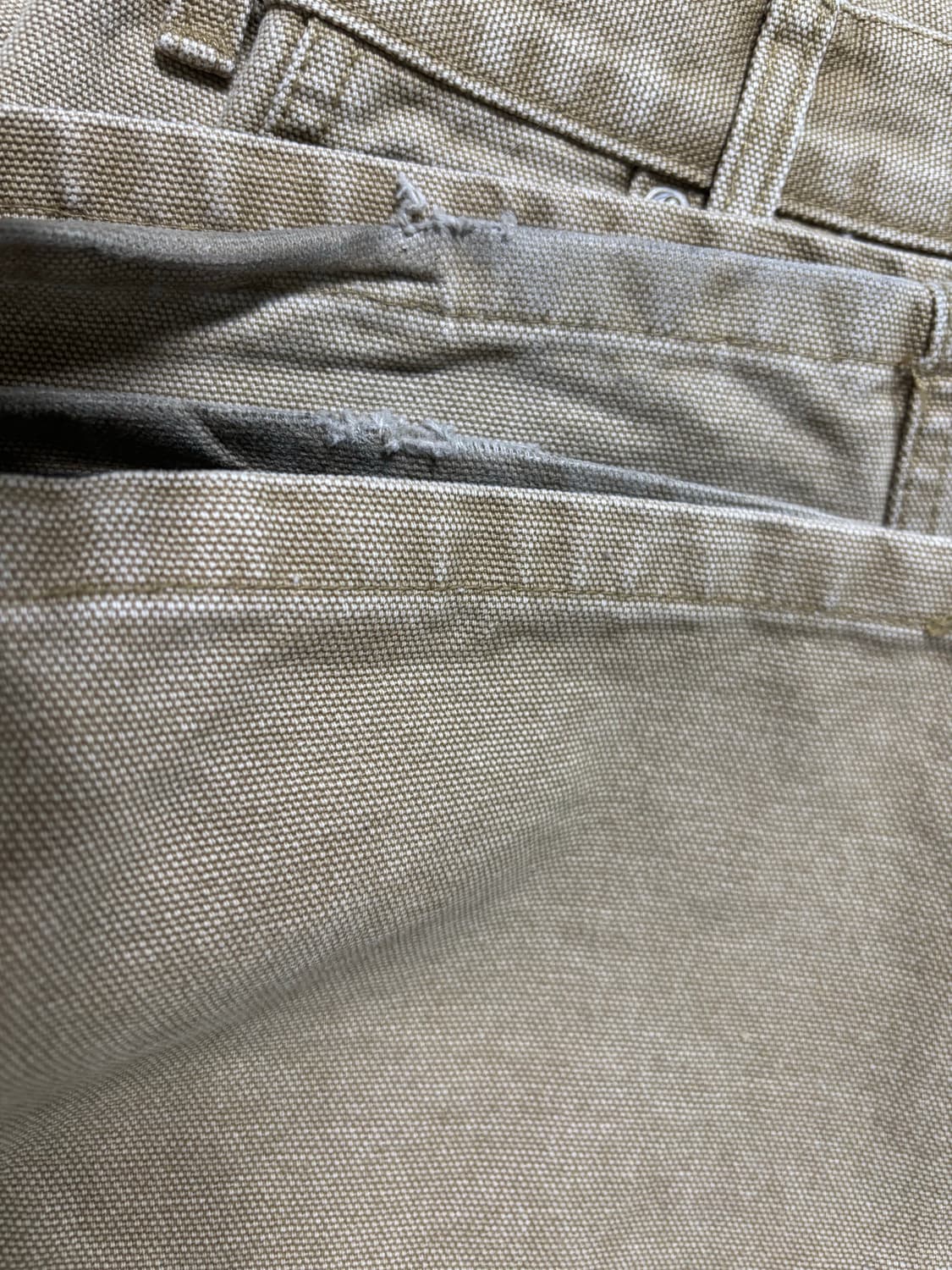 아오이로 커트 더블 니 팬츠 탄 2026 상품이미지2