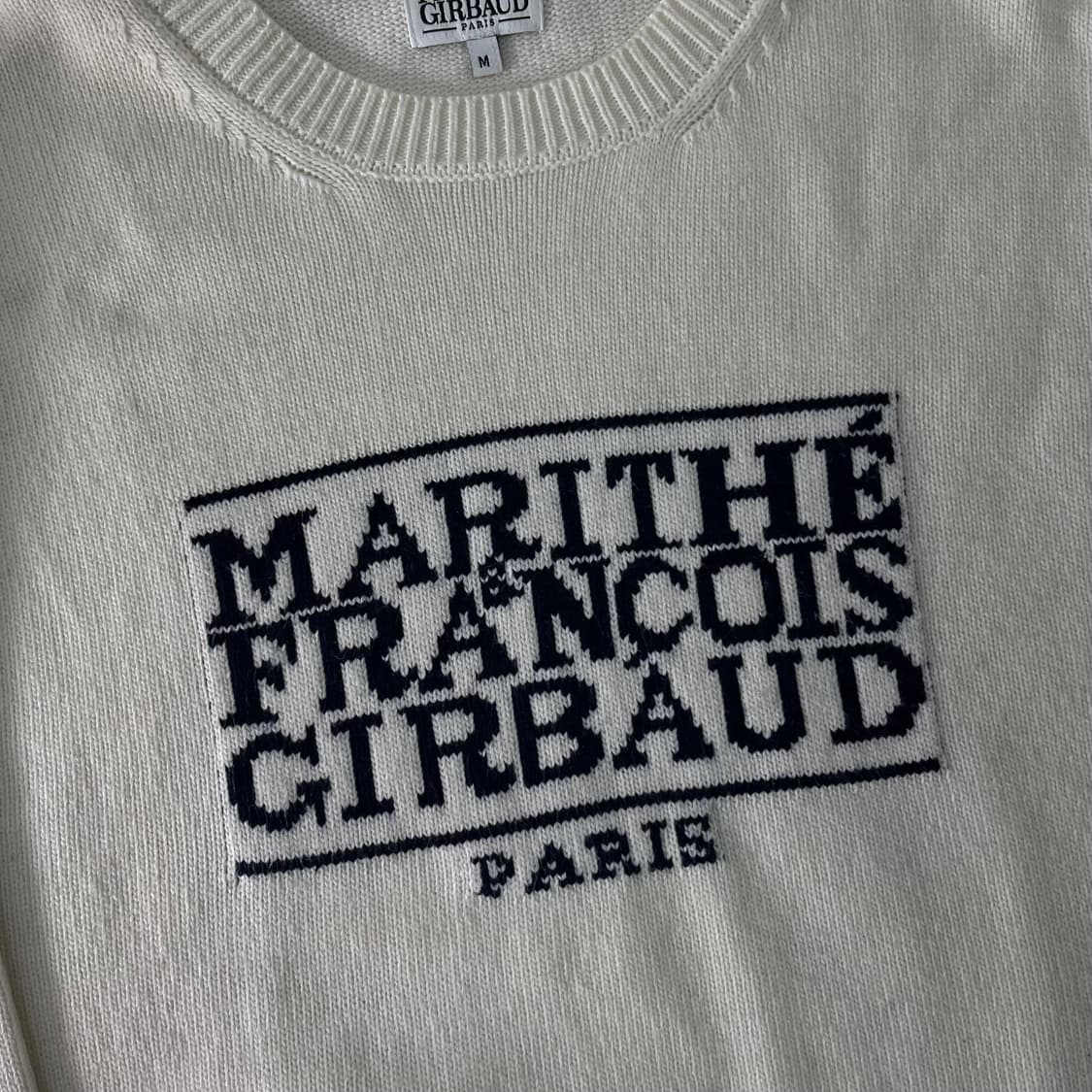 W 95 마리떼 프랑소와 저버 빅로고 울 니트 상품이미지2