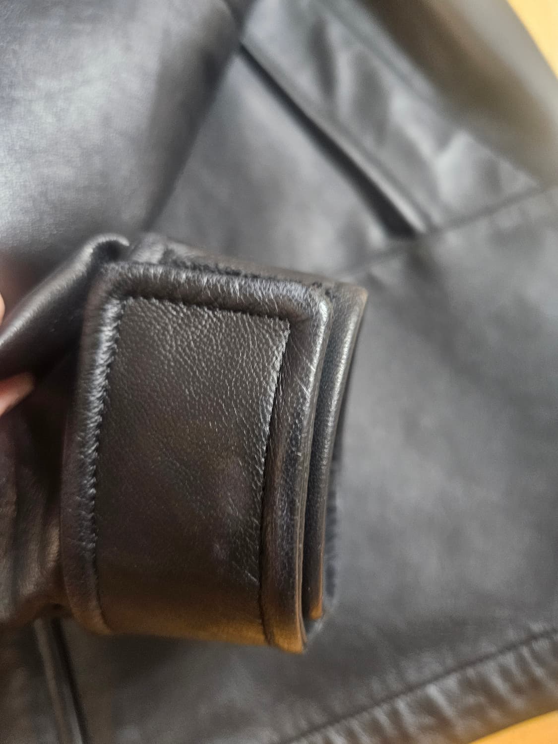 슈프림  노스페이스 레더 자켓 블랙 XL 상품이미지3