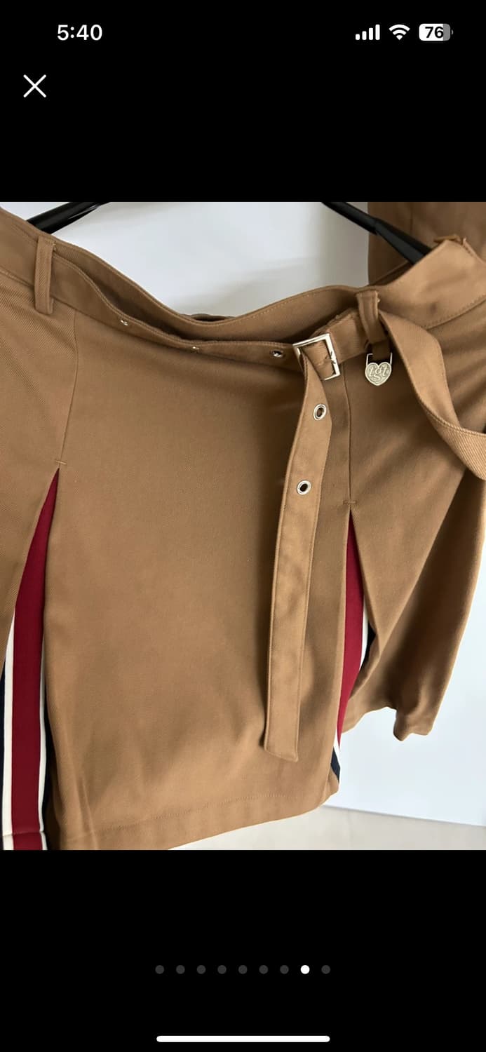 타게토 [타게토X로맨틱크라운]라이더 크롭 _브라운 셋업 상품이미지9