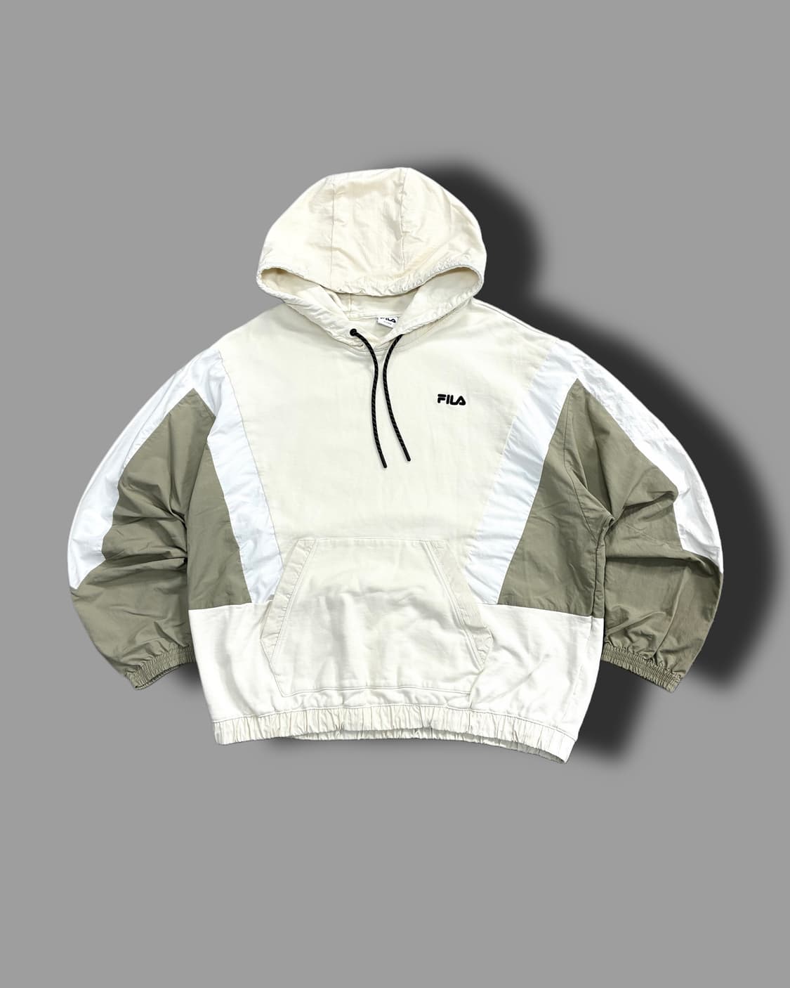 휠라 오버핏 우븐 믹스 아노락 XL 상품이미지4