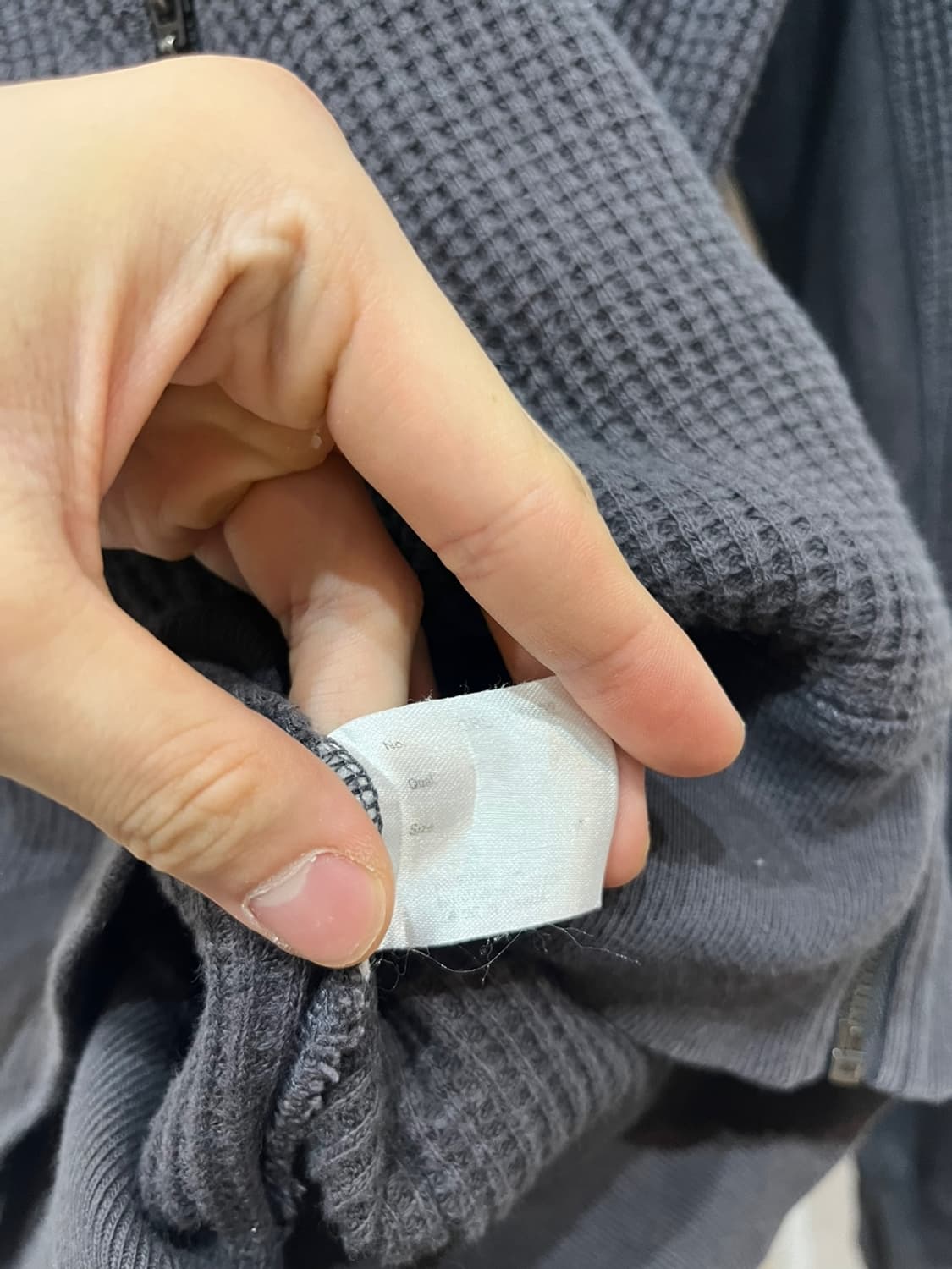 RUBBERSOUL SPORTWEAR 와플 후드집업 M 상품이미지6