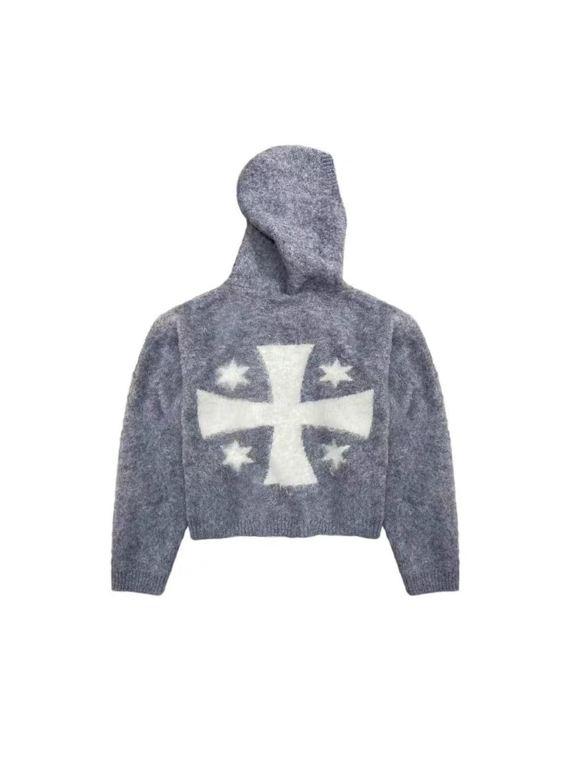 LUUUCAM Faux Mink Jacquard Dual-Zip Hood 상품이미지2