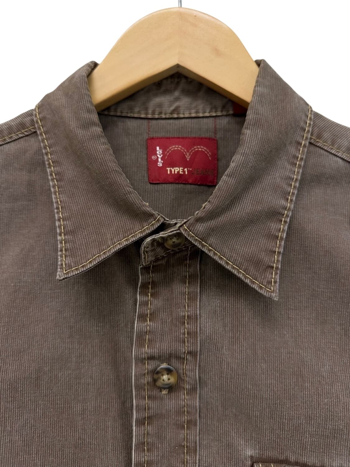 00s 리바이스 타입원 셔츠 브라운 (L)  상품이미지3