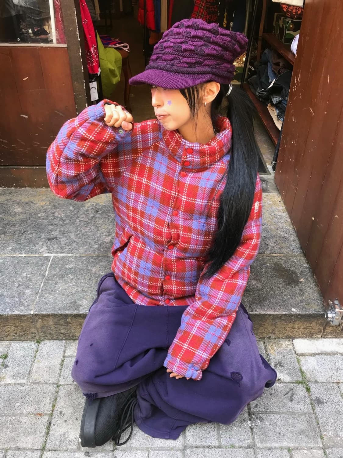 Bape Check Pattern Padded JK 상품이미지1