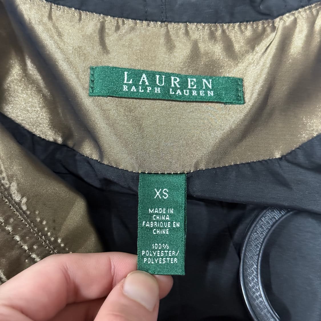 WMS 폴로 랄프로렌 글로시 골드 후드 필드 자켓 상품이미지8