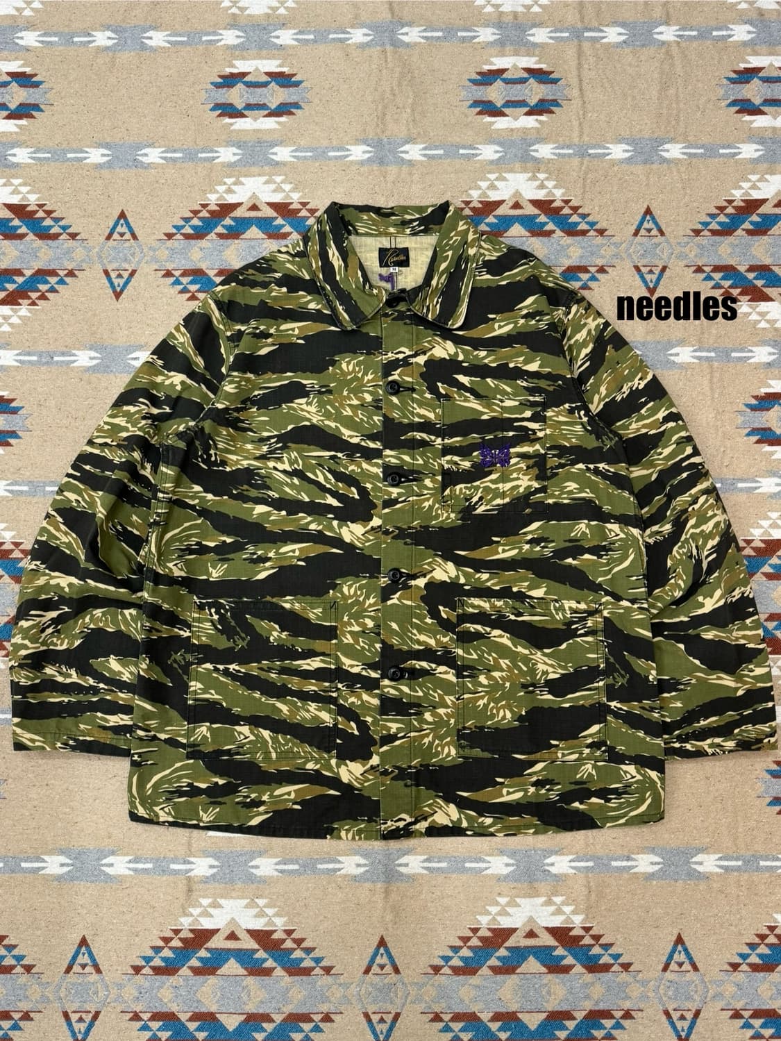 [M] 니들스 D.N 커버올 카모 플라쥬 초어 자켓  상품이미지1