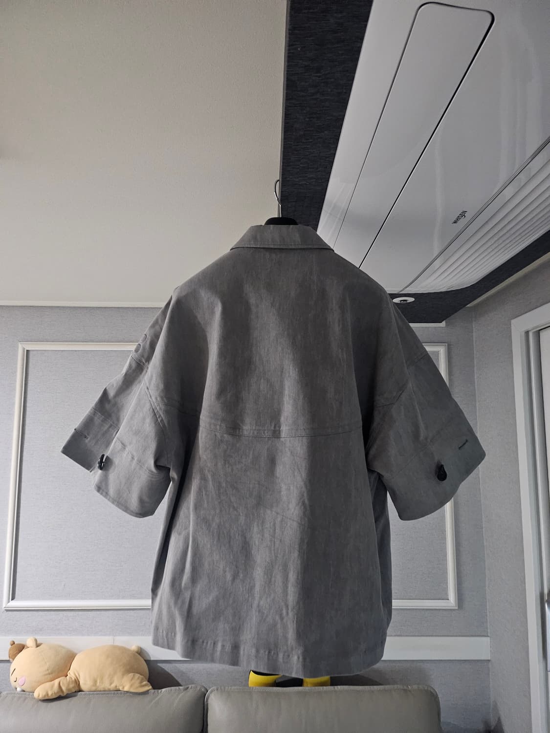 [새상품] 송지오옴므 오버핏 컬렉션 스님 반팔 셔츠 남방 46 상품이미지2