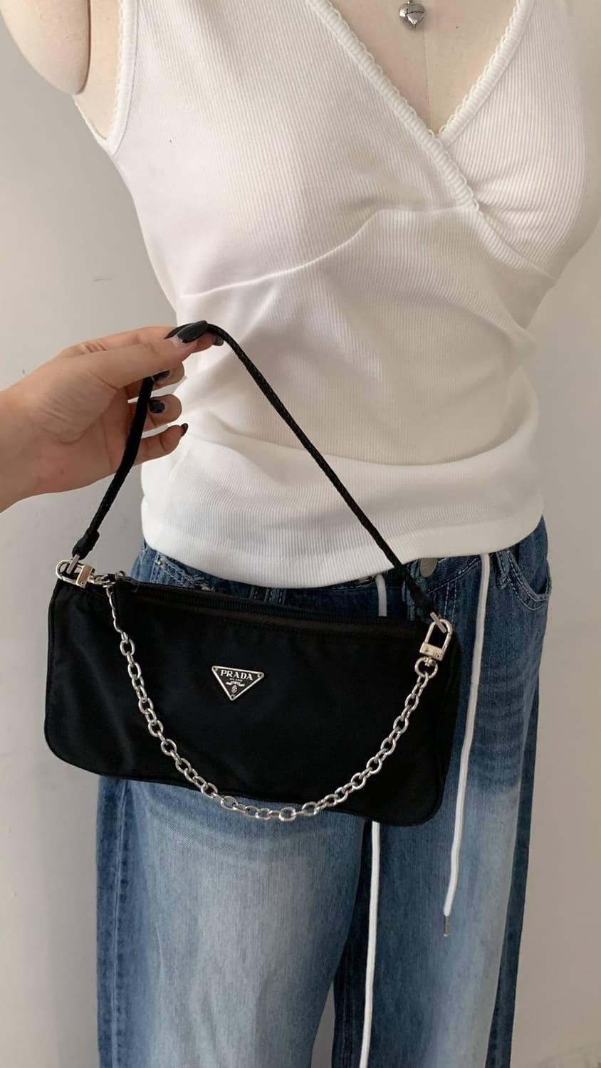 프라다 나일론 미니 숄더백 토트백 상품이미지1