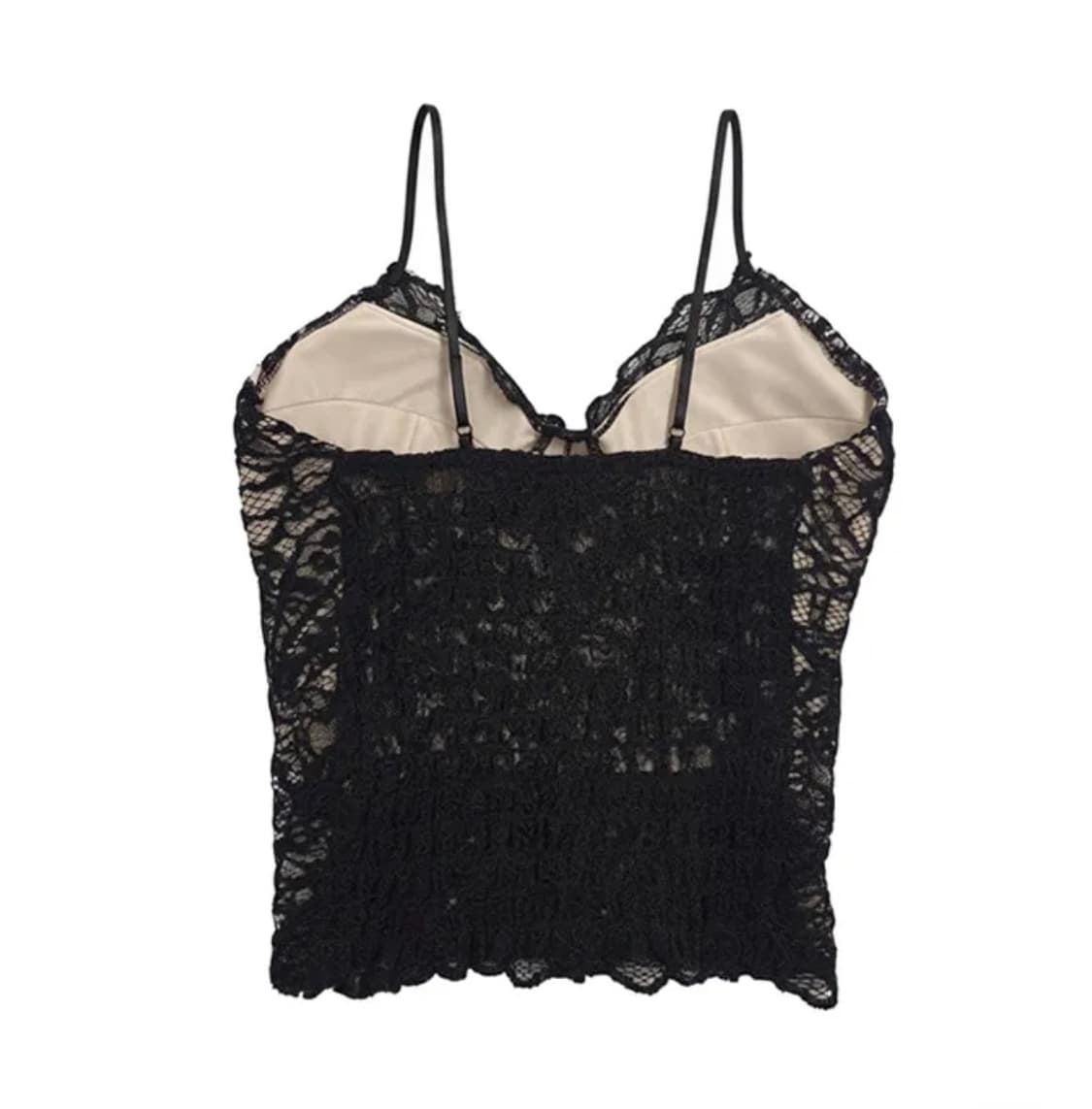 블랙 레이스 코르셋 슬리브리스 탑 상품이미지2