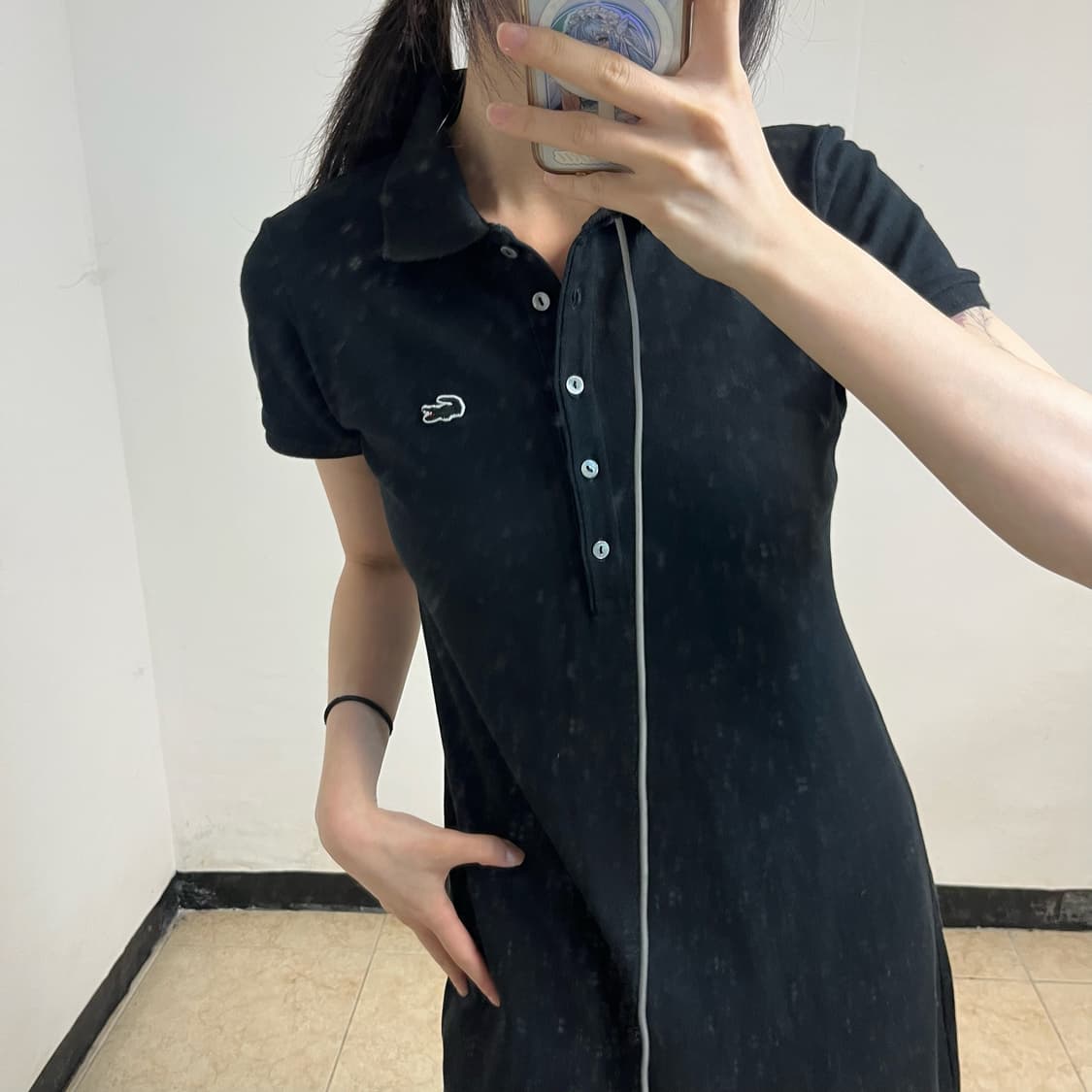 Lacoste Black Collar Dress 상품이미지3