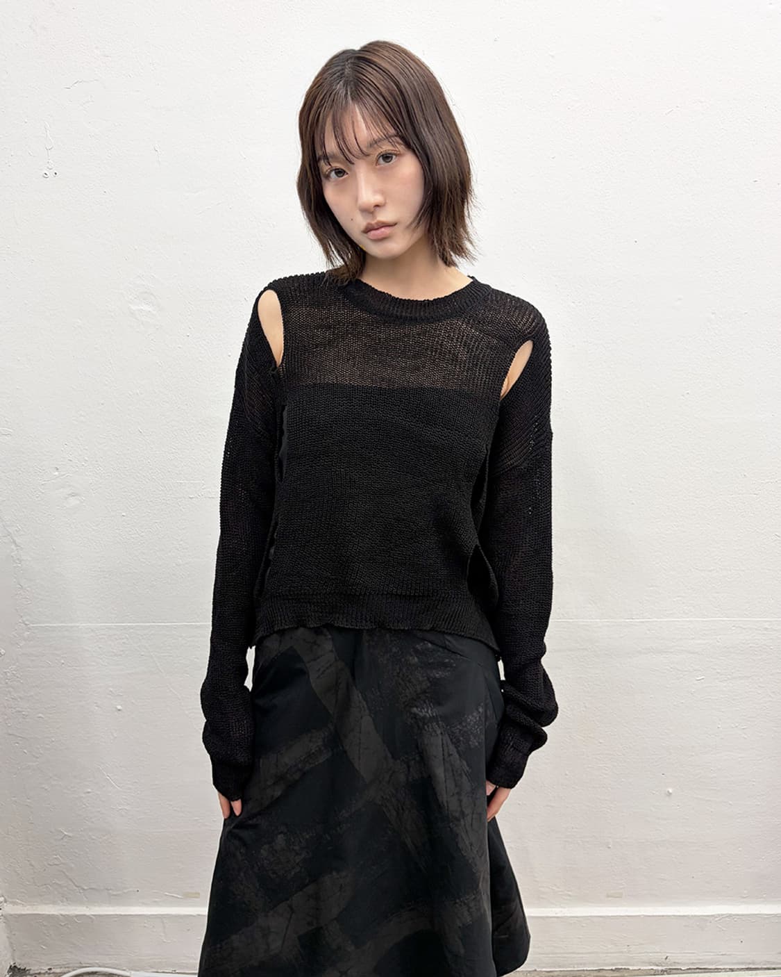 빈티지 컷아웃 니트 상품이미지1