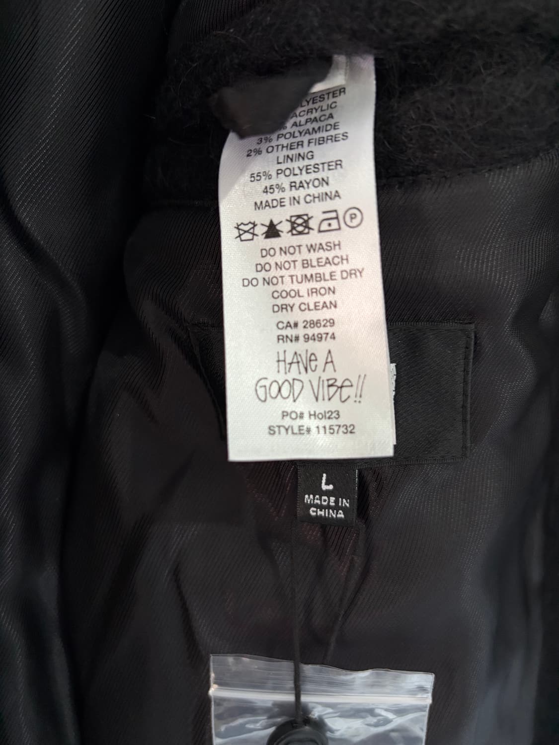 Stussy 스투시 모헤어 롱코트 L 상품이미지3