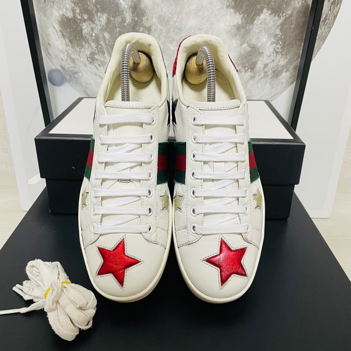 정품 37.5) 구찌 별 스타 에이스 스니커즈  상품이미지3