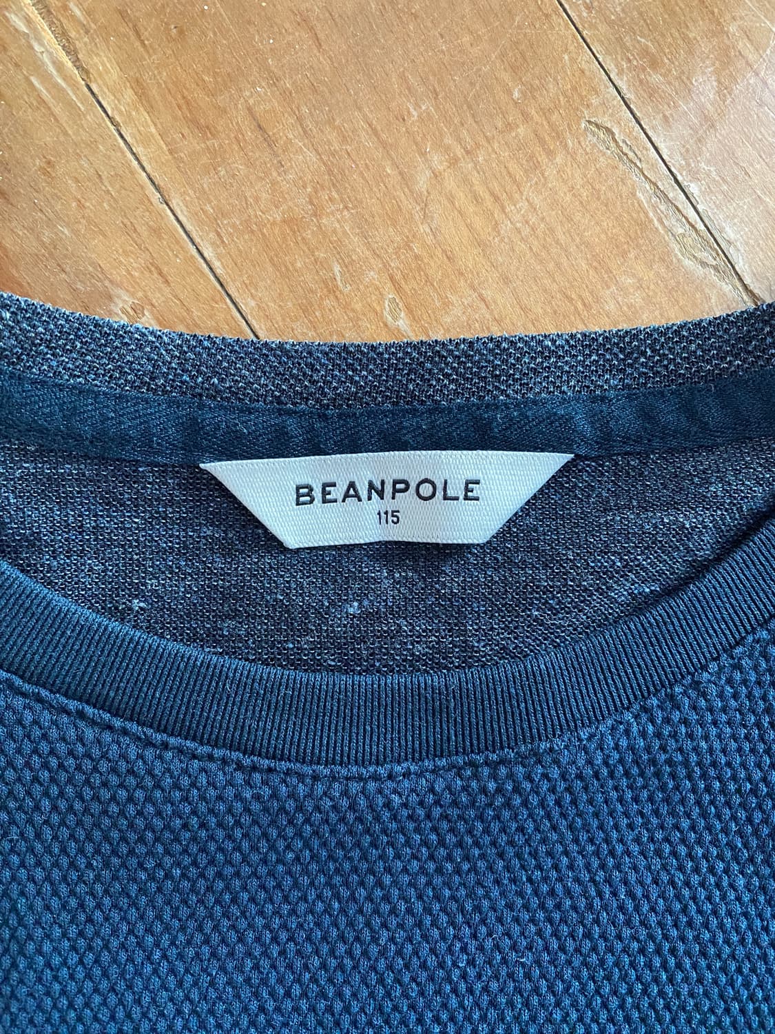 빈폴 네이비 와플 반팔 티셔츠 115 (105~110) 상품이미지2