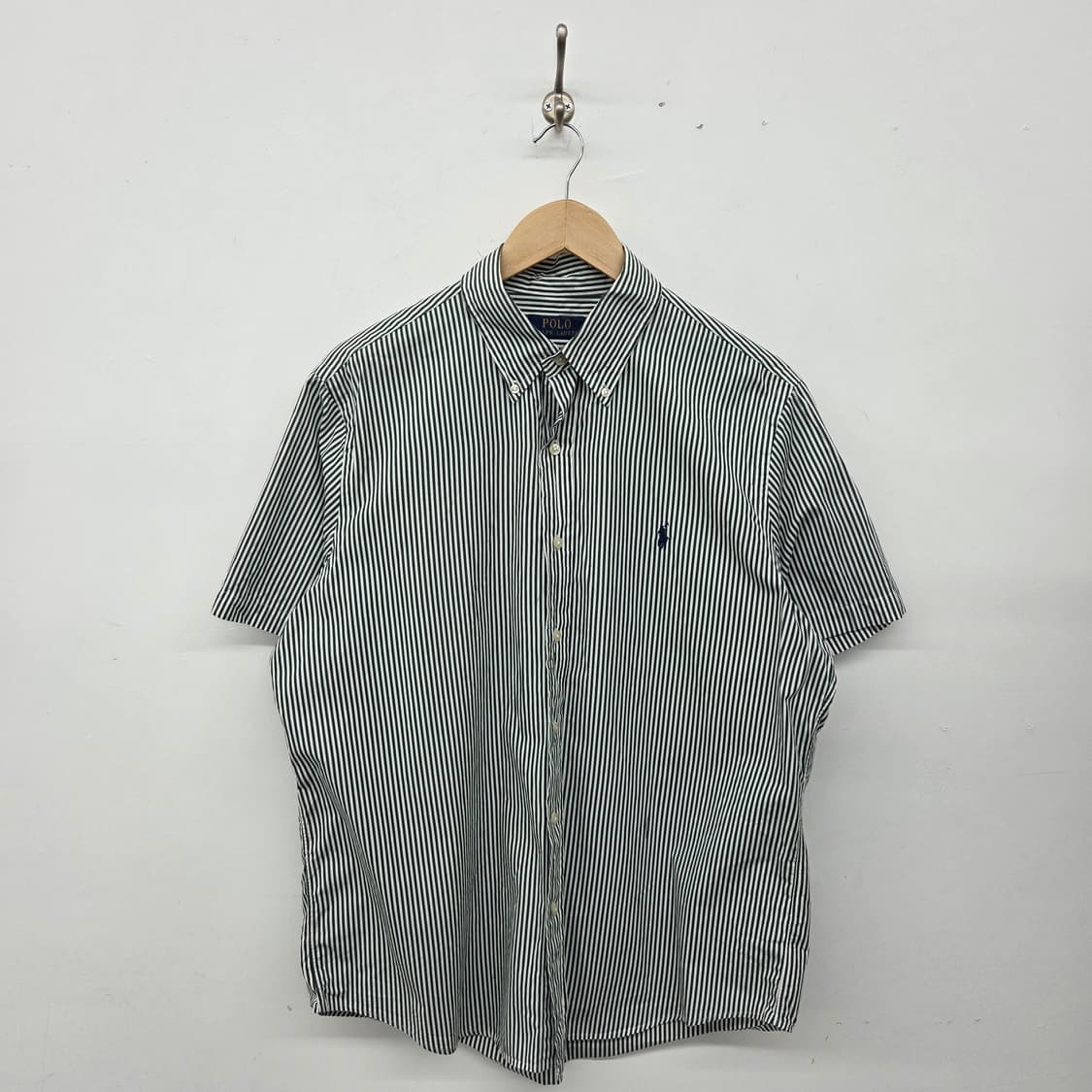 폴로 스트라이프 반팔 셔츠 남L 상품이미지1