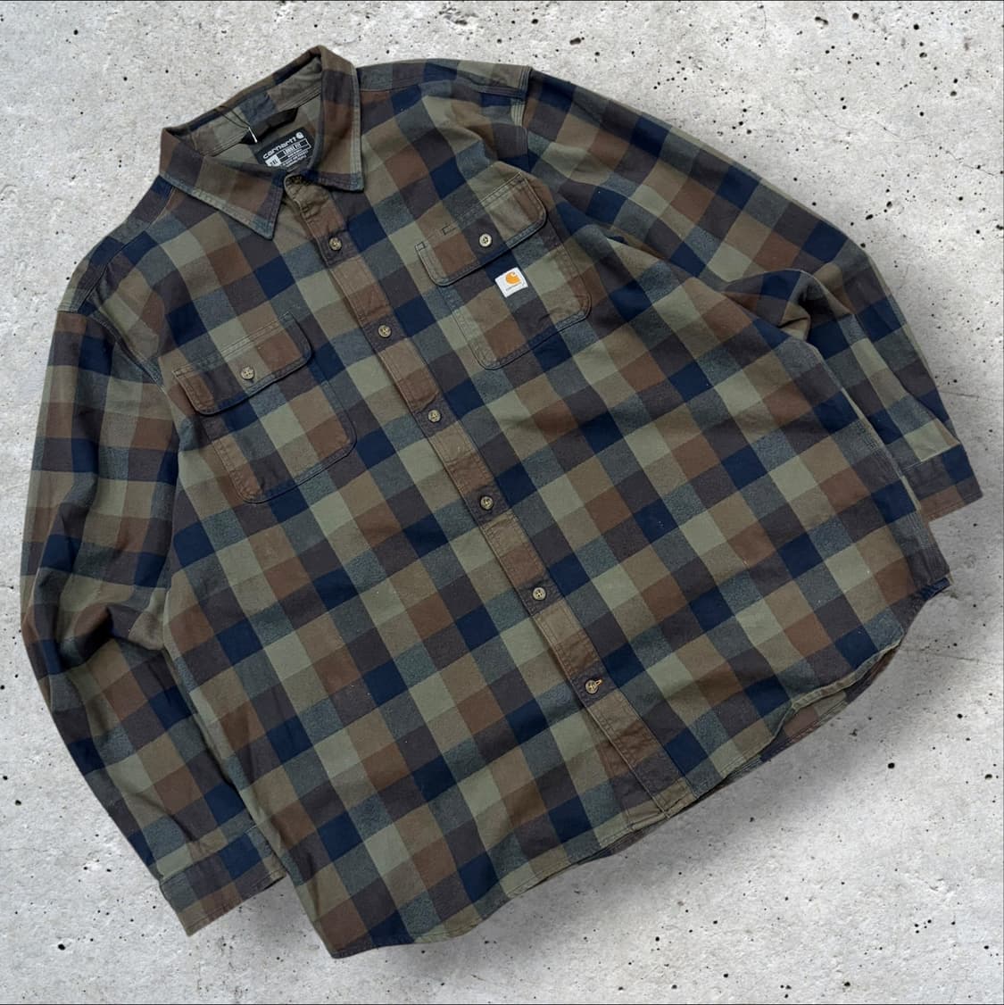 [2XL] 칼하트 루즈핏 체크 셔츠 남방 D474 상품이미지1