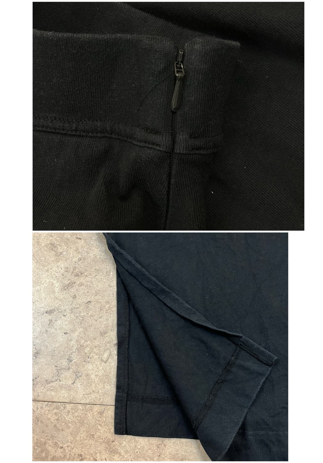 나이키 스우시 스웻 트임 롱스커트 블랙 M #csz3918 상품이미지4