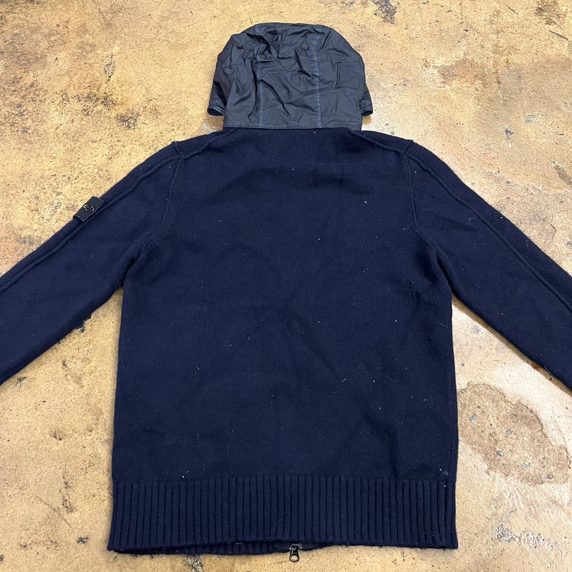 [정품/XL] 스톤아일랜드 와펜 후드 니트 집업 가디건 b18 상품이미지4