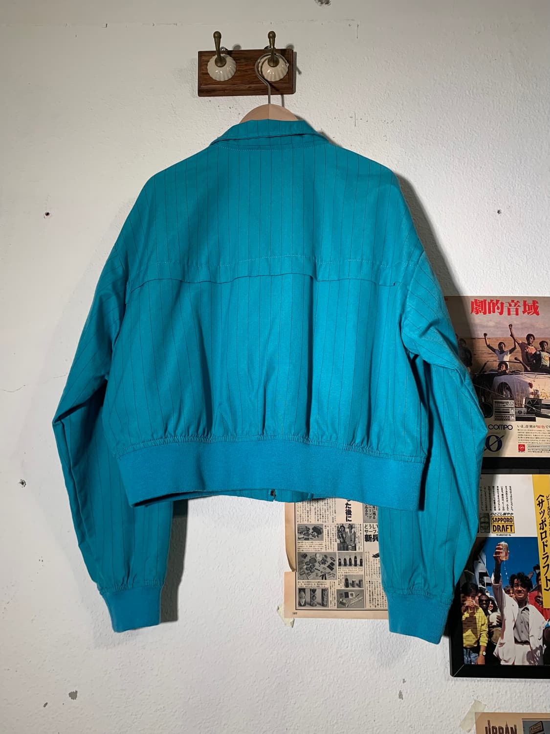 엑스걸 스트라이프 벨트 카라 워크자켓 상품이미지6