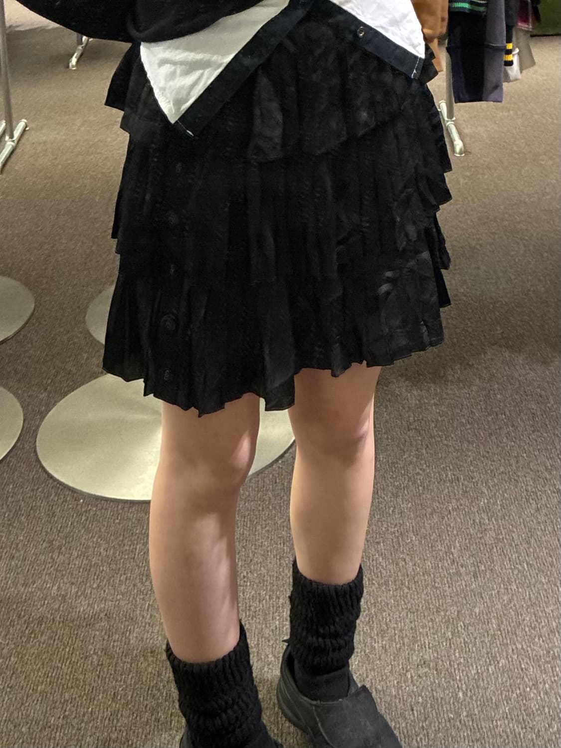 38)Japanese vintage 레이어드 캉캉 플리츠 미니 스커트 상품이미지2