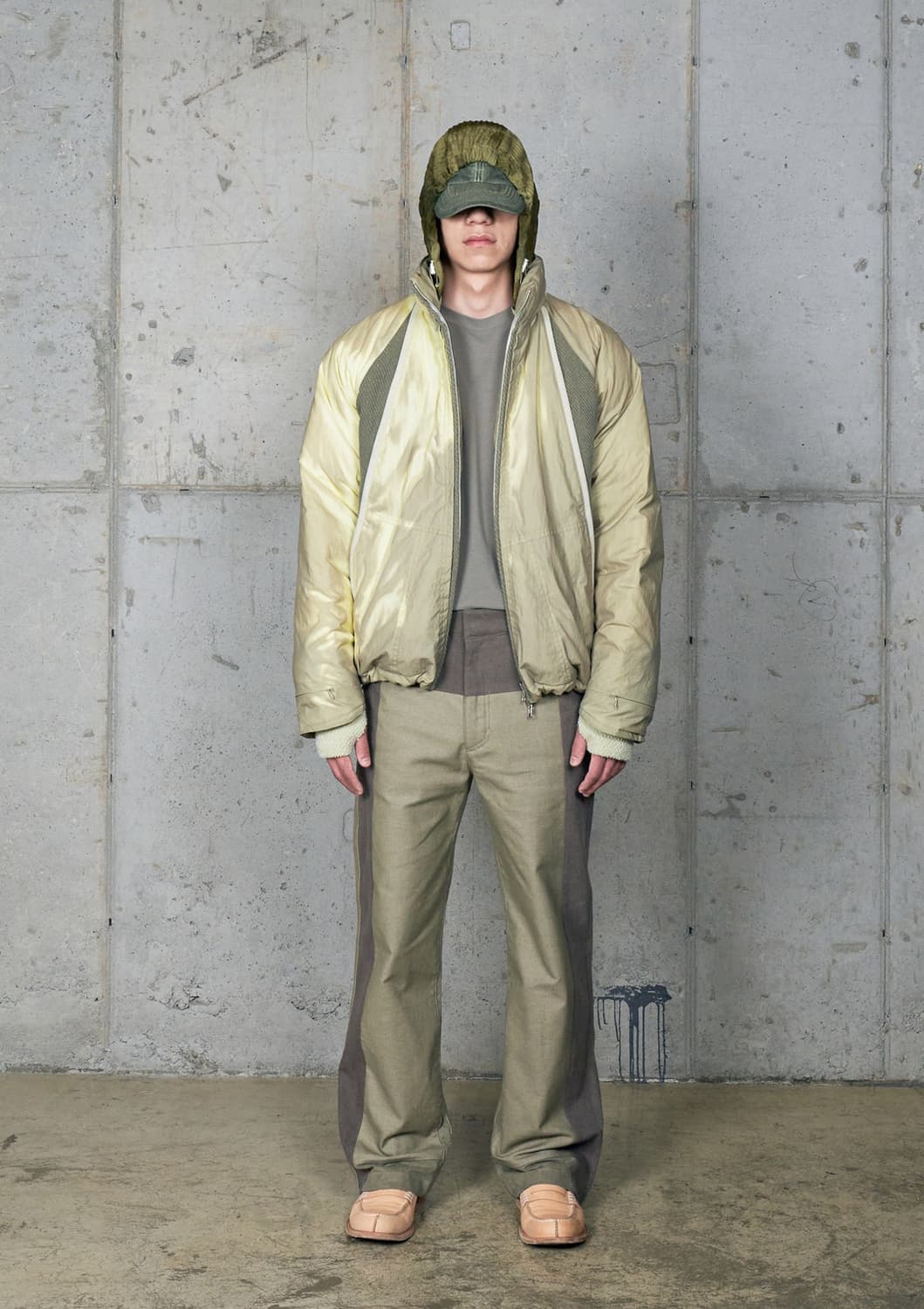 [4] 엑슬림 ep04 01 다운 자켓 레몬그린 패딩 상품이미지1