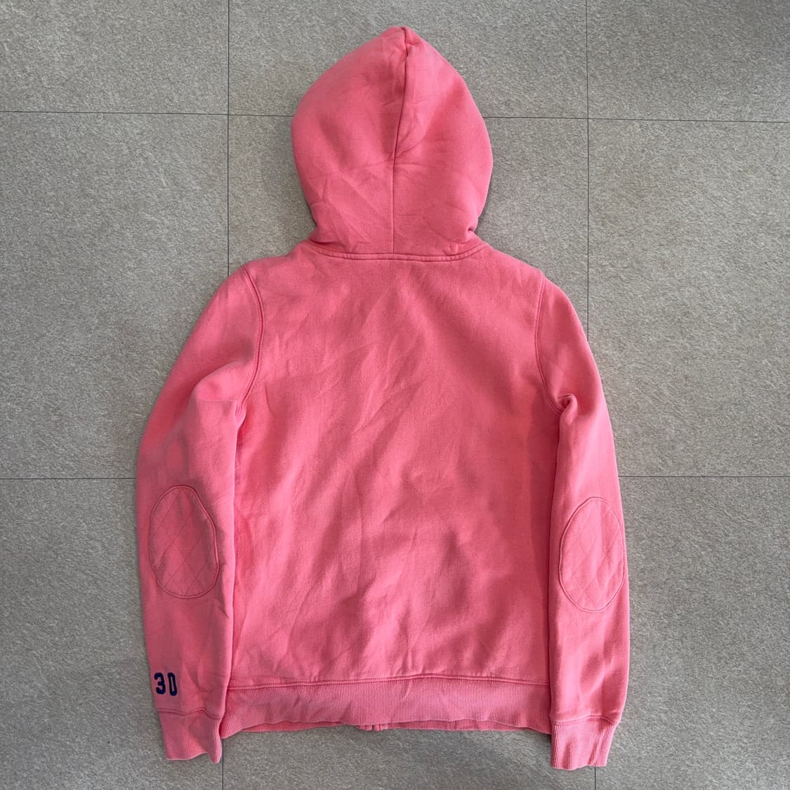핑크 양털 후드 집업 상품이미지4