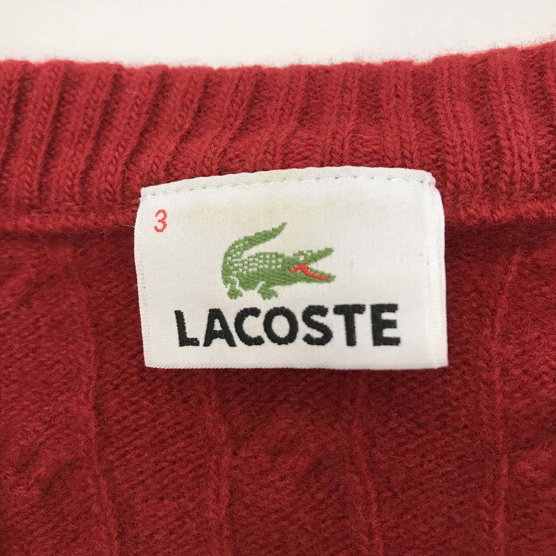 라코스테 케이블 울 니트가디건 [여성95] 상품이미지5